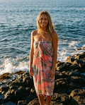 Noor Coral Paisley Sarong