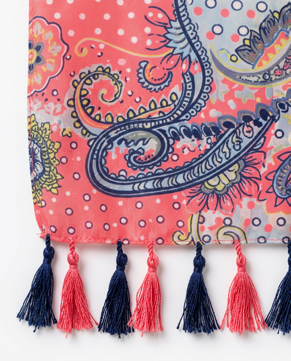 Noor Coral Paisley Sarong