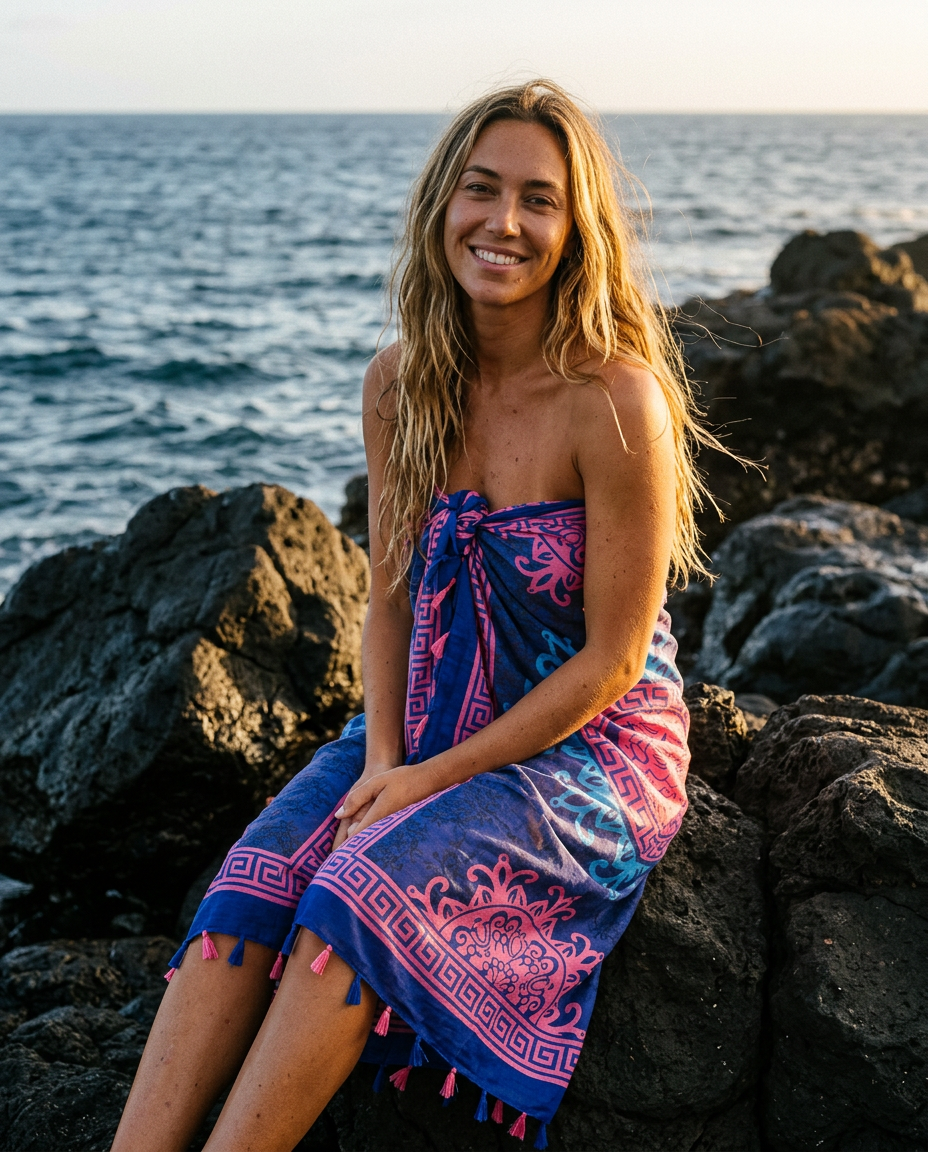 Noor Midnight Baroque Sarong