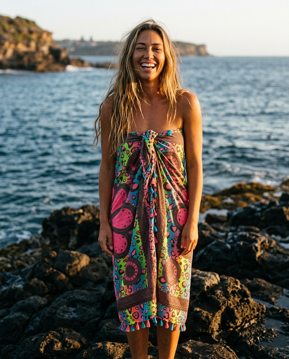 Noor Retro Bloom Sarong