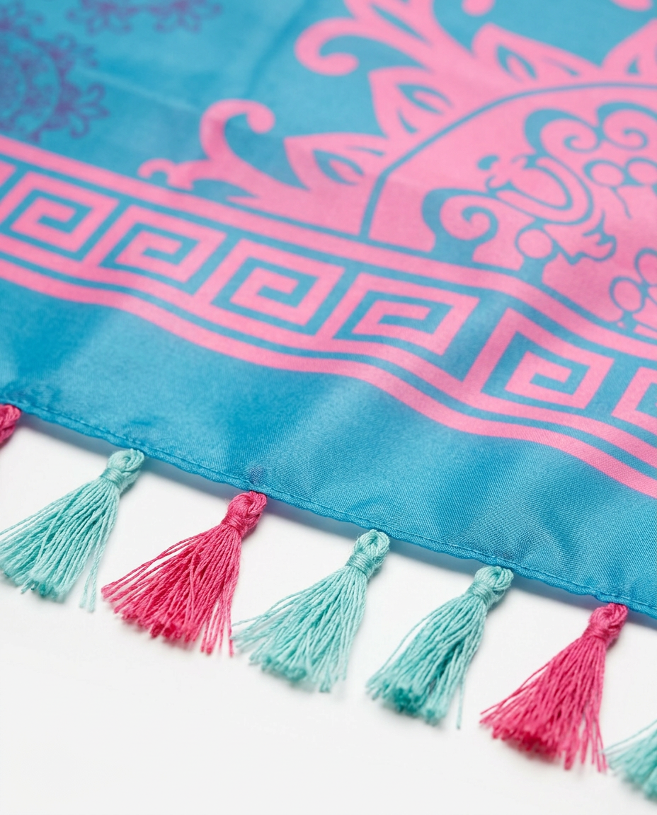 Noor Teal Baroque Sarong