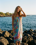 Noor Teal Kaleidoscope Sarong