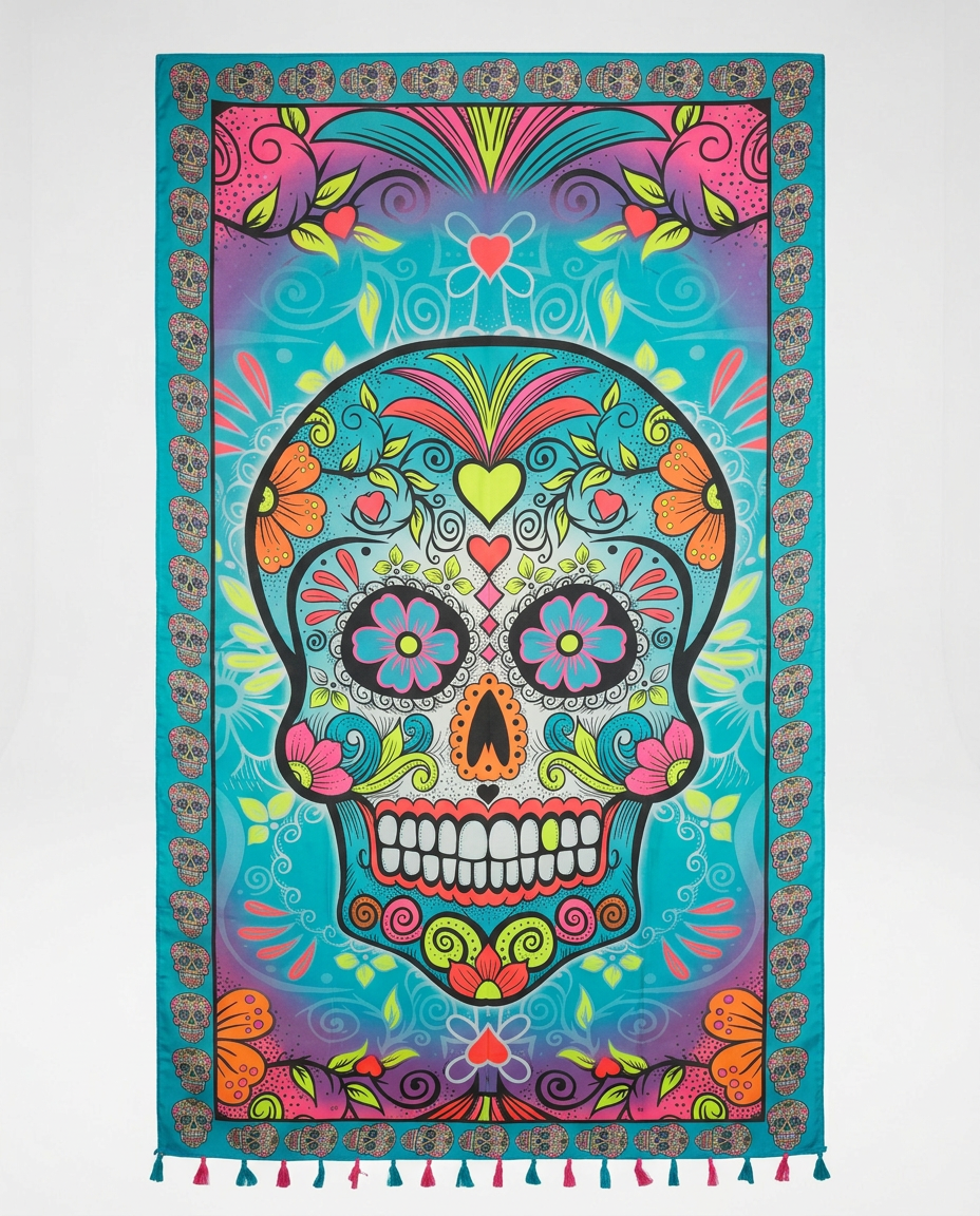 Noor Teal Kaleidoscope Sarong