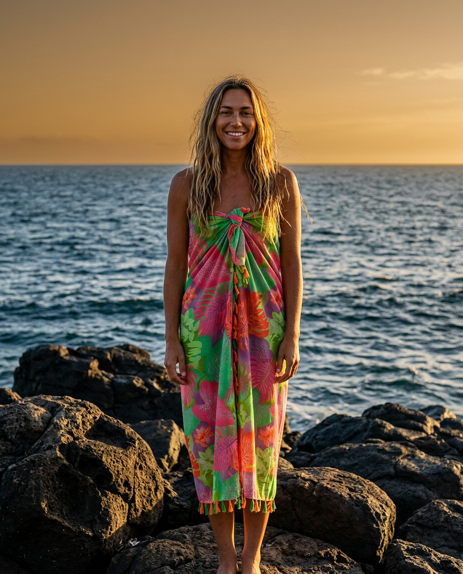 Noor Tropical Bloom Sarong