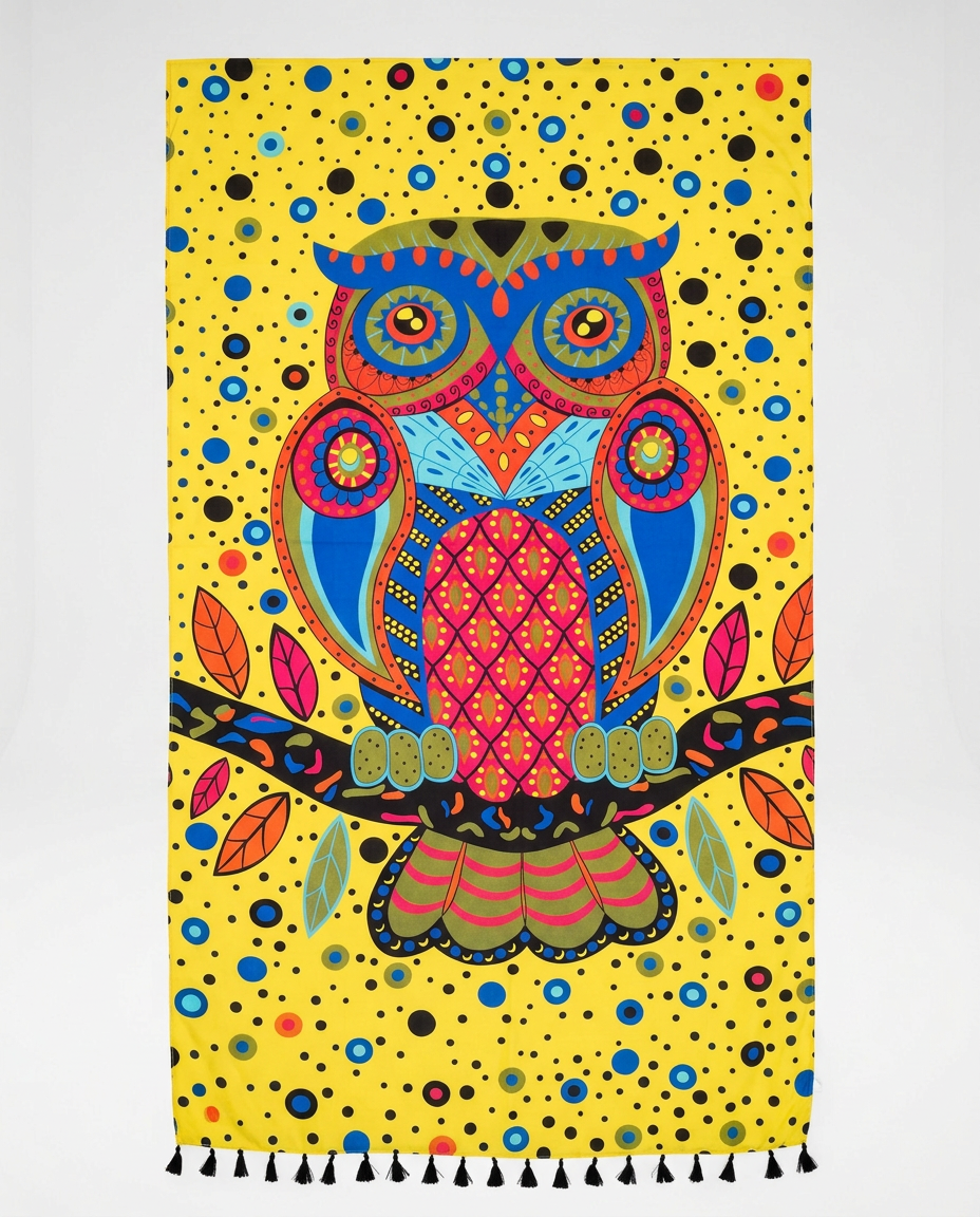 Noor Yellow Kaleidoscope Sarong
