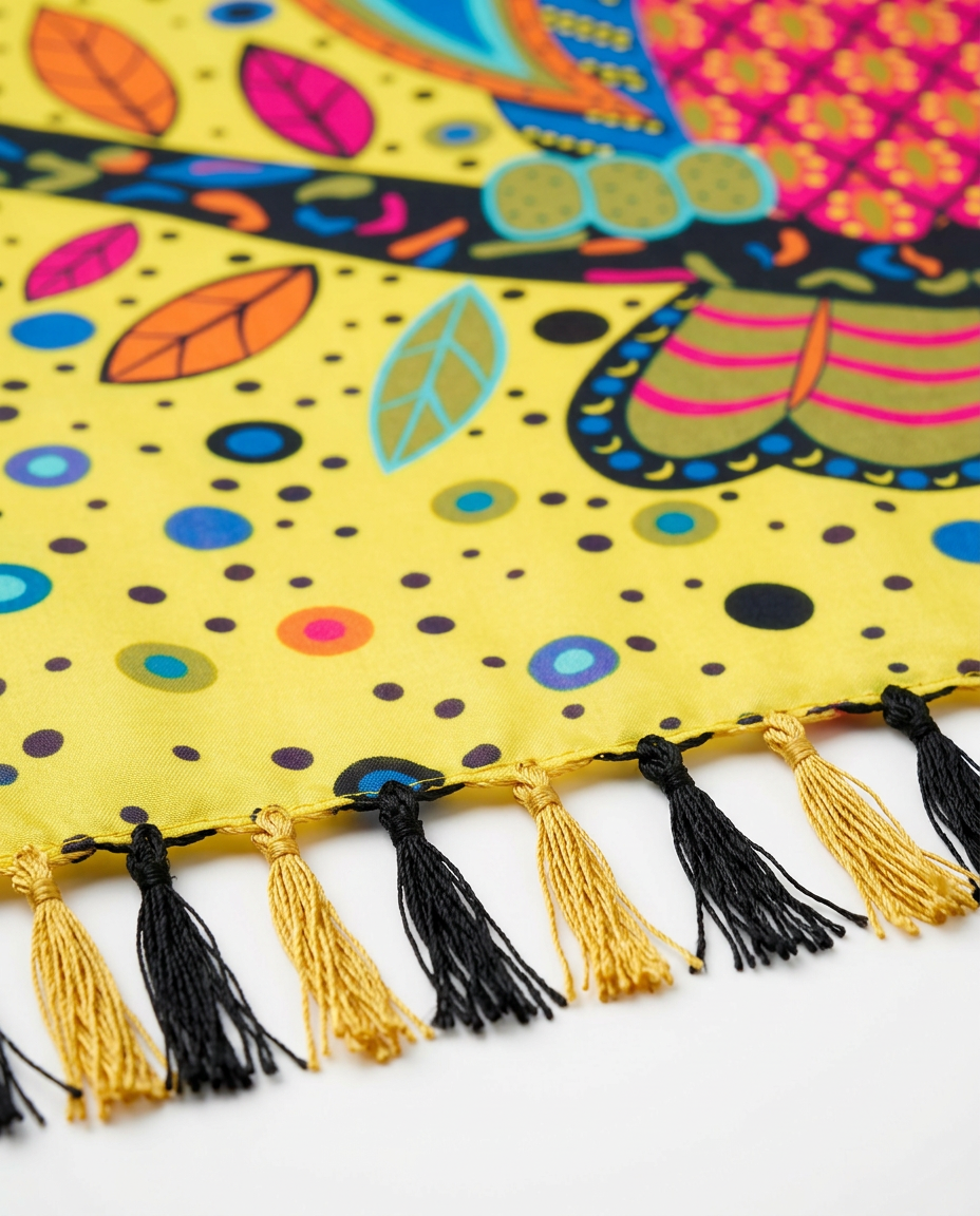 Noor Yellow Kaleidoscope Sarong