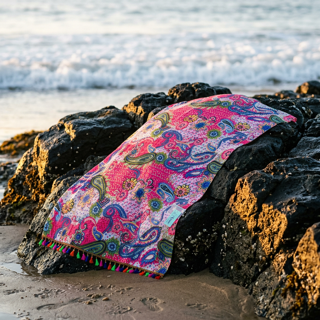 Vintage Paisley Beach Sarong