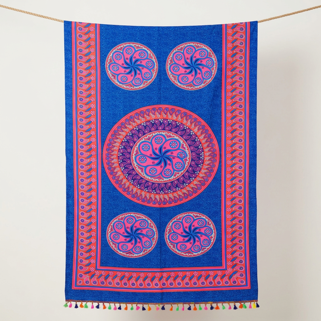 Indigo Mandala Beach Sarong