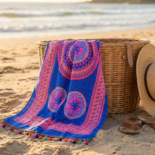 Indigo Mandala Beach Sarong
