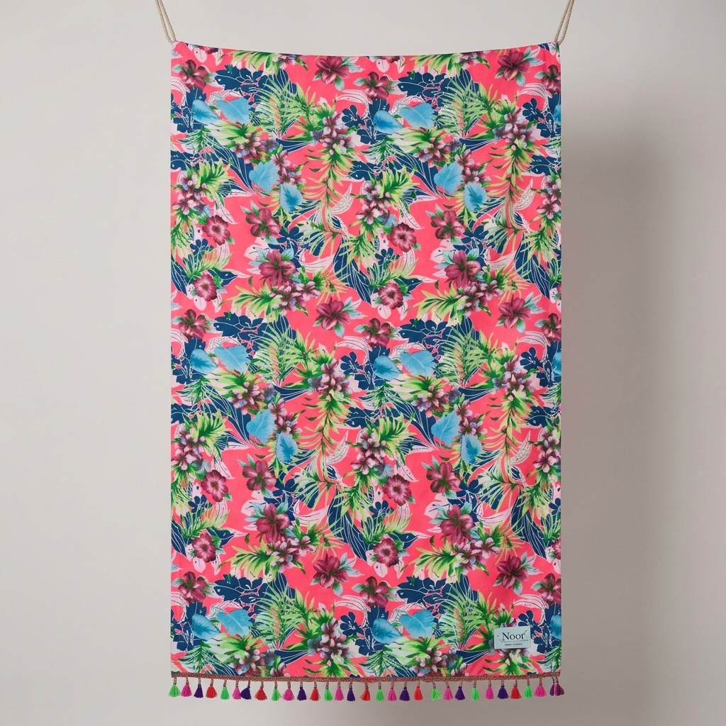 Psychedelic Waves Beach Sarong