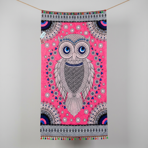 Amethyst Owl Beach Sarong